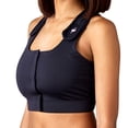 thumbnail image 3 of heart&core Serena Bra, Post-Surgery, Racerback with Pockets, Black, XL, 1 Ct, 3 of 10