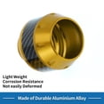 thumbnail image 4 of Unique Bargains Motorcycle Frame Sliders Falling Protection Wheel Crash Protector Scooter Moped Aluminum Alloy Gold Tone 2 Pcs, 4 of 6
