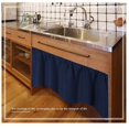 thumbnail image 2 of Howarmer Navy Valances Curtains, 52" x 18" Short Blackout Kitchen Curtains for Bathroom, Living Room, 2 of 10