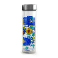 thumbnail image 6 of Gibson Home Glasselle 4 Piece 13 Ounce Glass Decorated Hydration Bottle Set in Assorted Colors, 6 of 10