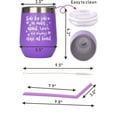 thumbnail image 3 of MEANT2TOBE Purple Best Friend Tumblers - Perfect Birthday Gifts for Women, Side by Side or Miles Apart, Show Your Friendship with MEANT2TOBE Cups!, 3 of 6