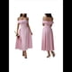 thumbnail image 3 of Vestido de Noche de Cóctel con Hombros Descubiertos y Cremallera para Mujer Rosa XL, 3 of 7