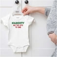 thumbnail image 5 of Christmas Naughty Too Cute To Care Romper Boys or Girls Infant Baby Brisco Brands 12M, 5 of 6