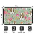thumbnail image 5 of Basset Hound and Pioneer Flower Door Rugs,Washable Non Slip Door Mats Indoor,Decorative Door Mats,Entry Mat Indoor for Entrance,Bedroom,Kitchen,Bathroom,30"x17", 5 of 6