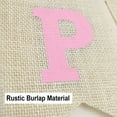 thumbnail image 2 of Banner CROWNOS de arpillera para feliz cumpleaños, decoración rústica rosa, 2 of 6
