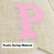 thumbnail image 2 of Banner CROWNOS de arpillera para feliz cumpleaños, decoración rústica rosa, 2 of 6
