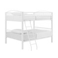 thumbnail image 3 of Powell Kalmia Heavy Metal Kid's Full over Full Convertible Bunk Bed with Built-In Ladder, White, 3 of 15