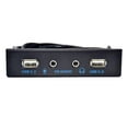 thumbnail image 4 of Panel frontal divisor Hugo 9 pines a USB 2.0 Negro, 4 of 7