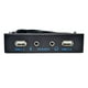 thumbnail image 4 of Panel frontal divisor Hugo 9 pines a USB 2.0 Negro, 4 of 7