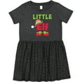 thumbnail image 3 of Inktastic Christmas Little Elf Girls Toddler Dress, 3 of 5