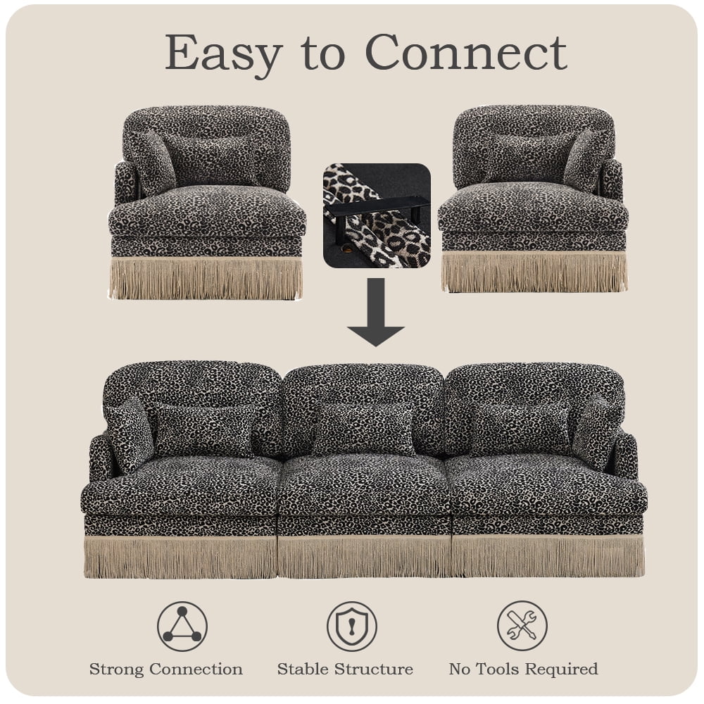Modular Sectional Sofa Right Arm Chair Module, DIY Sofa Component