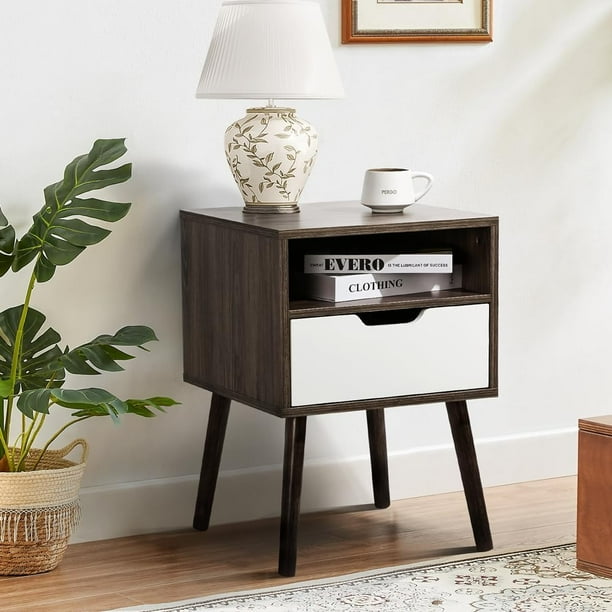 Walmart mid century modern nightstand online