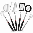 thumbnail image 1 of 6Pcs LED Telescoping Inspection Mirror,Retractable LED Mechanical Mirror Tool,Retractable Under Vehicle Detection Mirror, 1 of 7