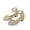 Gold, variant on Itsun Girls Heels,Girls Dress Shoes Closed Toe Chunky High Heels Ankle Strap Wedding Party Pump Shoes Silver 8-9 Years