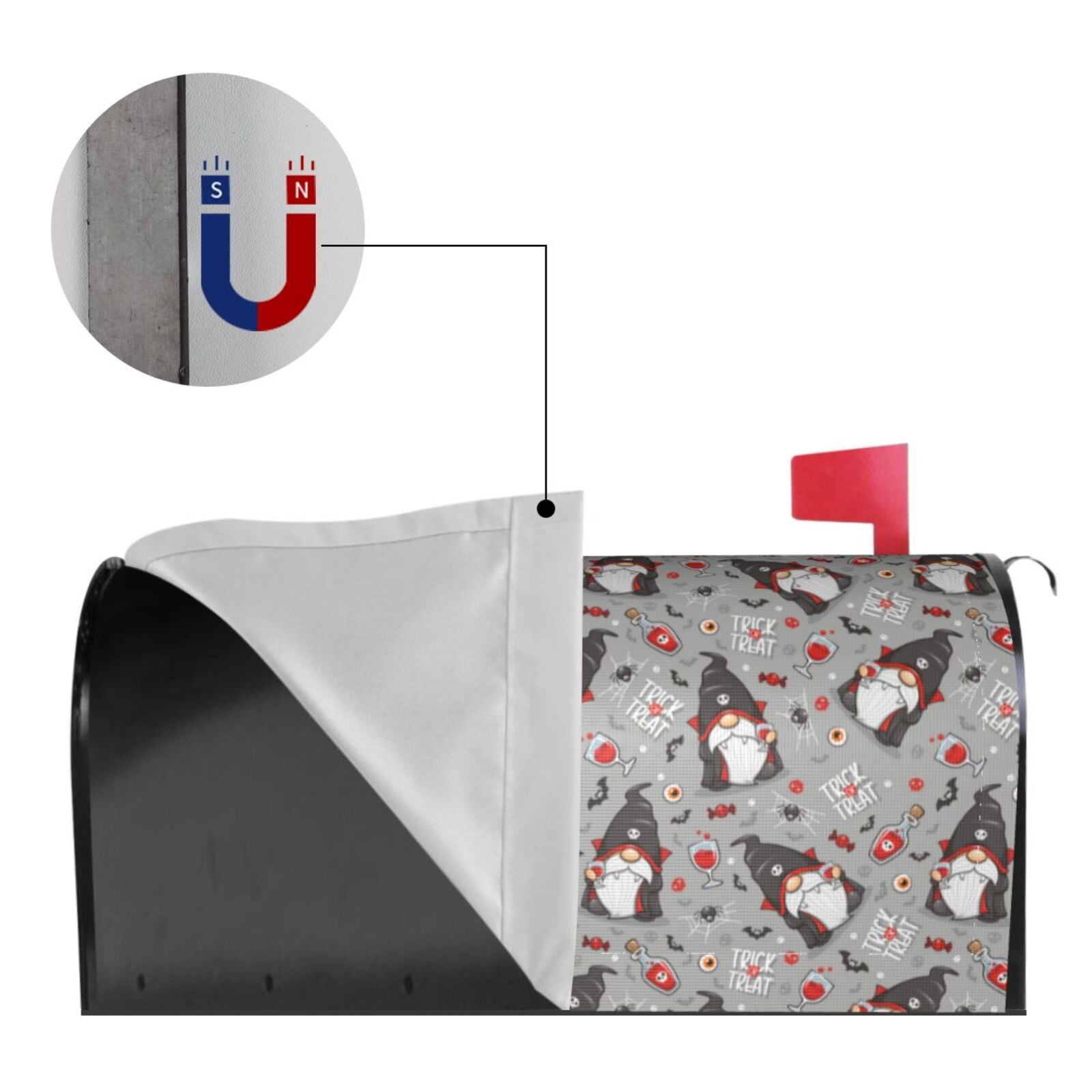 Kdxio Magnetic Mailbox Cover 21x18 in Mailbox Cover Outdoor Decoration Holiday Mailbox Covers for Home Garden Yard-21x18 in