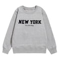 thumbnail image 2 of HXWCHs Cute girls' printed sweatshirts popular Girls Graphic Print Sweatshirt Cute Drop Shoulder Crewneck Long Sleeve Pullover top Grey 9-10 Years, 2 of 5