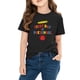 thumbnail image 2 of Blusas y camisas de manga corta con cuello redondo para niños y niñas, camisetas gráficas de manga corta, blusas con estampados bonitos para la temporada escolar., 2 of 9