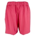 thumbnail image 2 of Women's Plus Size Summer Heat Solid Pull On Shorts Fuchsia 14, 2 of 4