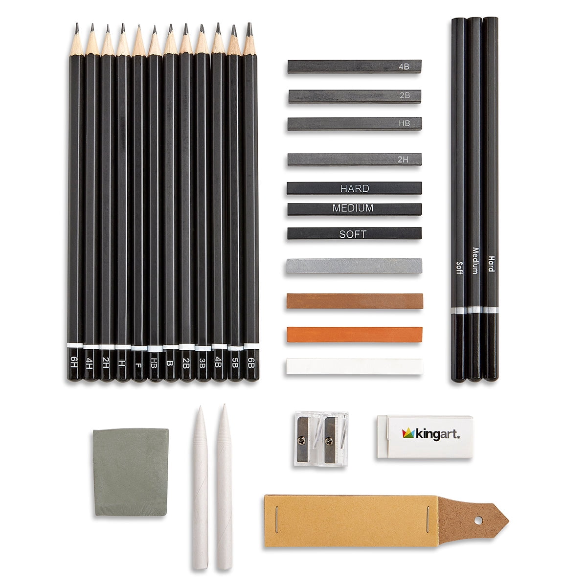 Sketching Set in Tin Case , 34 pc