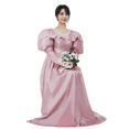 thumbnail image 2 of DAIZBELLA Medieval Renaissance Romantic Vintage Dress for Women with Puffy Sleeve and Belt, M, 2 of 9