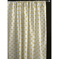 thumbnail image 2 of Cotton Curtain Polka Dots Print 58 Inch Wide / Yellow on White, 2 of 2