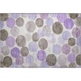 thumbnail image 2 of Addison Rugs Mayfield Premium Machine Washable Transitional Geometric Purple Rectangle Rug, 1'8" x 2'6", 2 of 6