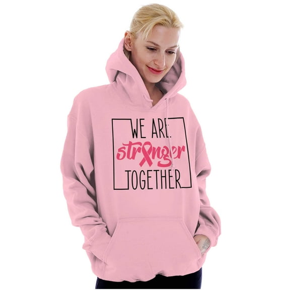 Breast Cancer Ribbon Strong Together Hoodie Sweatshirt Women Brisco Brands S
