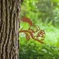 thumbnail image 3 of 7.4×10.4 Inch Black/Rusty Metal Contour Chipmunk Silhouette Garden Stake Metal Yard Art Outdoor Tree Decorations Backyard Garden Patio Outdoor Decor, 3 of 6