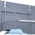 thumbnail image 3 of Hold N' Storage Expandable Over The Door Hanger for Clothes & Towels – Gray, 3 of 9