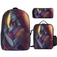 thumbnail image 1 of The Nightmare Before Christmas Backpack Kit School Essentials Bookbag Lunch Box and Pen Case for Children Adults, 1 of 5