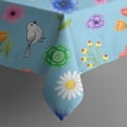 thumbnail image 5 of Pioneer Flower Floral Print Pattern Square Tablecloth, Waterproof Wipeable Spillproof Washable Table Cover for Home Kitchen Party Decor, 42"x42", 5 of 6