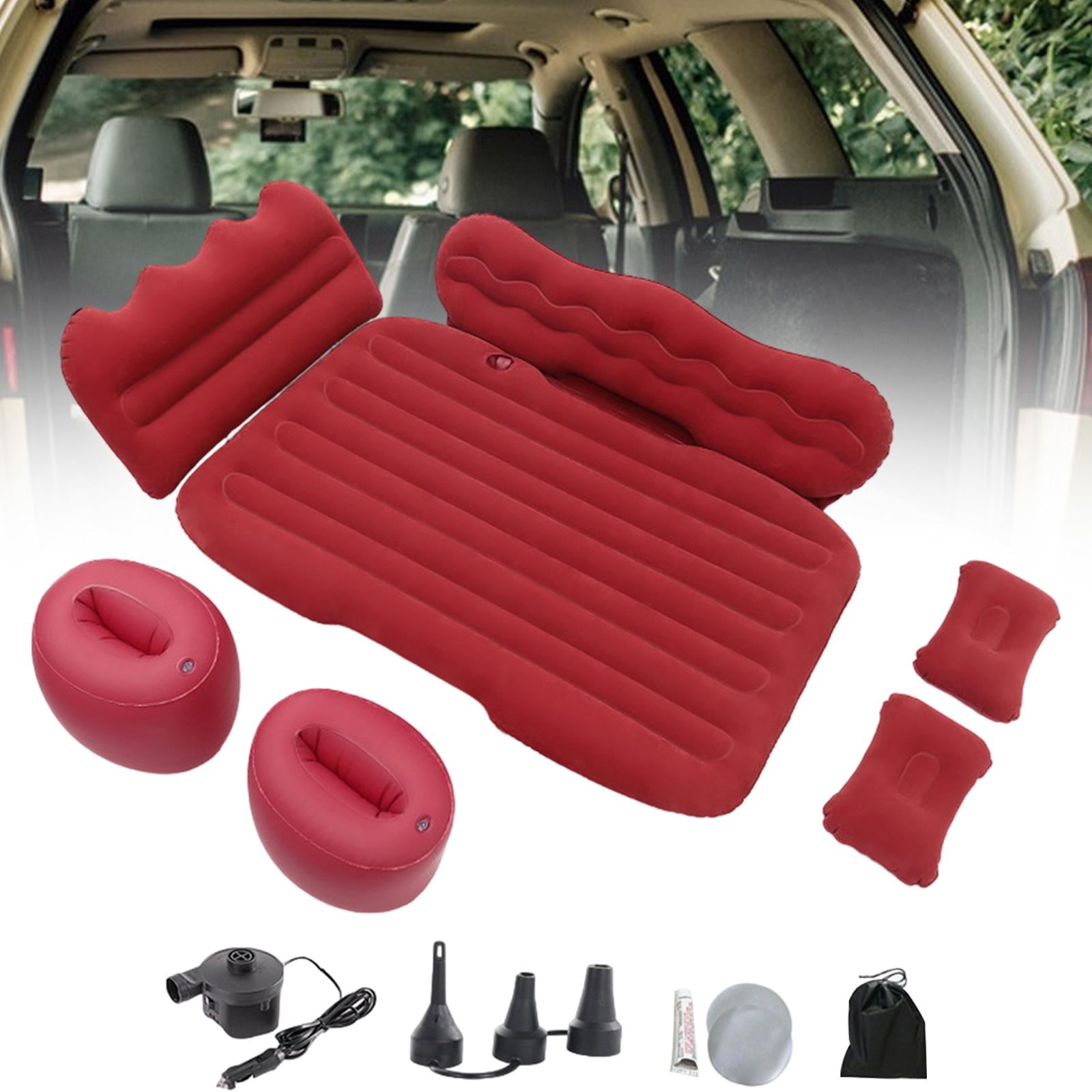 GARENDE Inflatable Car Air Mattress Camping Air Mattress Bed for MPV Automotive Red