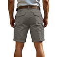 thumbnail image 6 of Mens Cargo Shorts 7 Inch Inseam Elastic Waist Stretch Work Shorts Relaxed Fit Hiking Chino Short Multi Pockets, 6 of 6