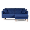 thumbnail image 2 of Sala Modular Sofá Cama Reversible de Lino Azul Modelo Ritz Makora, 2 of 9