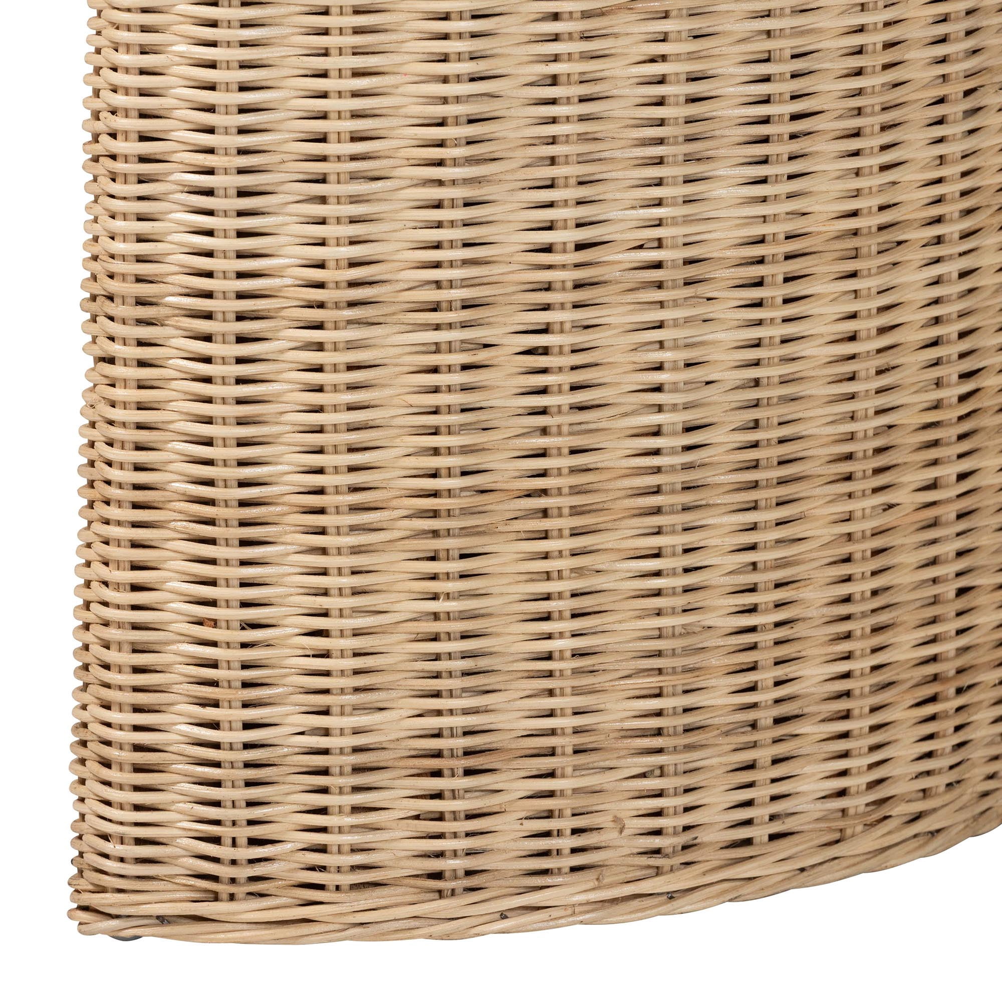 bali & pari Mimi Boho Console Table, 2-Drawer, Natural Rattan