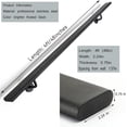 thumbnail image 2 of 4 Ft Modern Oval Stair Railing Kit, Professional Stainless Steel Frosted Handrail, Indoor&Outdoor Staircase Handrail, Metal Railing Suitable for The Elderly and Children, 2 of 6