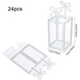 thumbnail image 2 of Foldable Transparent PVC boxes for Craft Candy Packaging Wedding Party Favor Gift boxes Rectangle with Bowknot Pattern Clear 120x70x70mm, 2 of 8