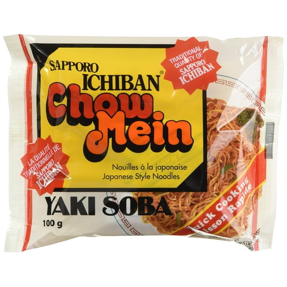 Sapporo Ichiban JFC7008 Japanese Style Chow Mein Noodles (Pack of 24), 2.4-Kilogram