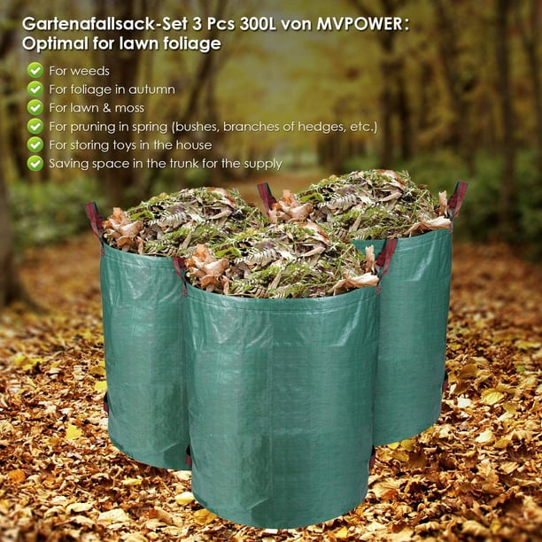 Sacs à feuilles pliants, sac de collecte des déchets de jardin