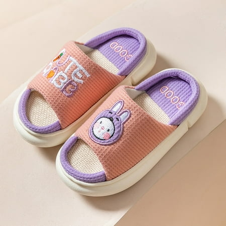 

dyfzdhu children s cute rabbit slippers non slip novelty slippers winter light sole slippers