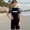 Black, variant on Baby Boy Swimsuit Quick Drying 1 Piece Zipper Kids Swimsuits Cute Cartoon Print Water Sport Suit Toddler Summer Swimwear Black Size 7-8 Years