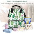 thumbnail image 5 of Fuzoiu Cactus Plants1 Print Diaper Bag Backpack,Baby Essentials Travel Tote,Multi function Waterproof Diaper Bag, Travel Essentials Baby Bag - Unisex, 5 of 6