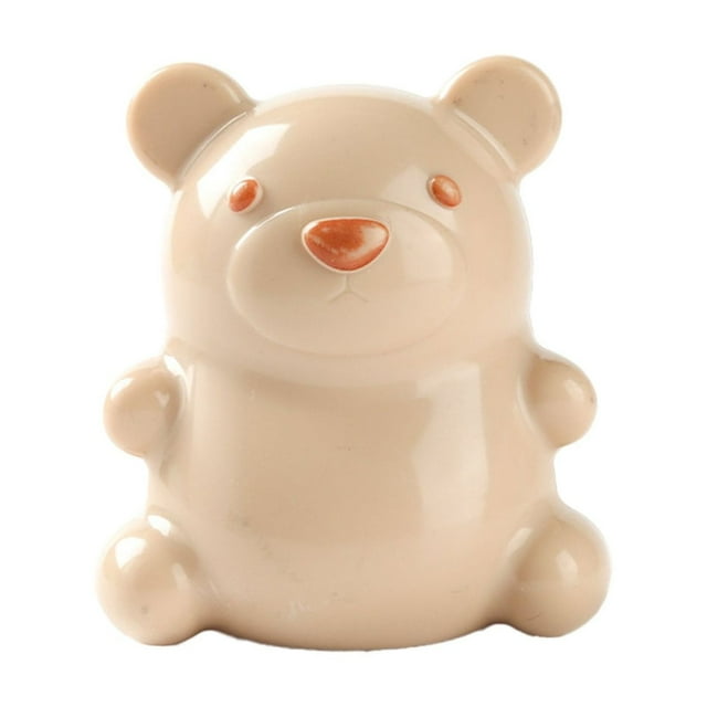 Under 10 Cleaning Brush Bear Finger Nail Brush Kids Nail Brush Kids Nail Brush Cute Bear Hand Nail Brush Cleaner Easy To Grip Bear Nail Brush with Soft for Kids Nails