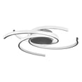 thumbnail image 2 of 22" Modern Geometric Dimmable LED Flush Mount Light Ceiling Light with Remote Control Matte White, 2 of 6