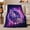 Cosmic Dragonfly, variant on Magical Dragonfly Nebula, Festive Holiday Scene, Warm Flannel Blanket for Living Room and Family Room with Detailed Artwork, Art Lovers Christmas Gift, Festive Home Decor