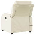 thumbnail image 4 of vidaXL Massage Recliner Chair with 6-Point Vibration Massage, Adjustable Cream Leather Rocker, 4 of 5