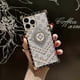 thumbnail image 2 of XYC Square Cover TPU Luxury lattice Flower Design Case Compatible with iPhone 13 Pro Max 6.7" Shockproof Protective Heavy Duty White Case, 2 of 2