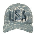 thumbnail image 4 of Relaxed Ripstop Cap, USA Text, ACU, 4 of 4