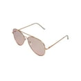 thumbnail image 2 of Women's Metal Large Aviator Gold Frame w/ Light Pink Flash Lens - 12 Pack, 2 of 3