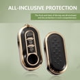 thumbnail image 5 of Funda Silicona Mando 3 Botones Oro Negro-Fiat 500 Panda Grande Punto Bravo Scudo, 5 of 5